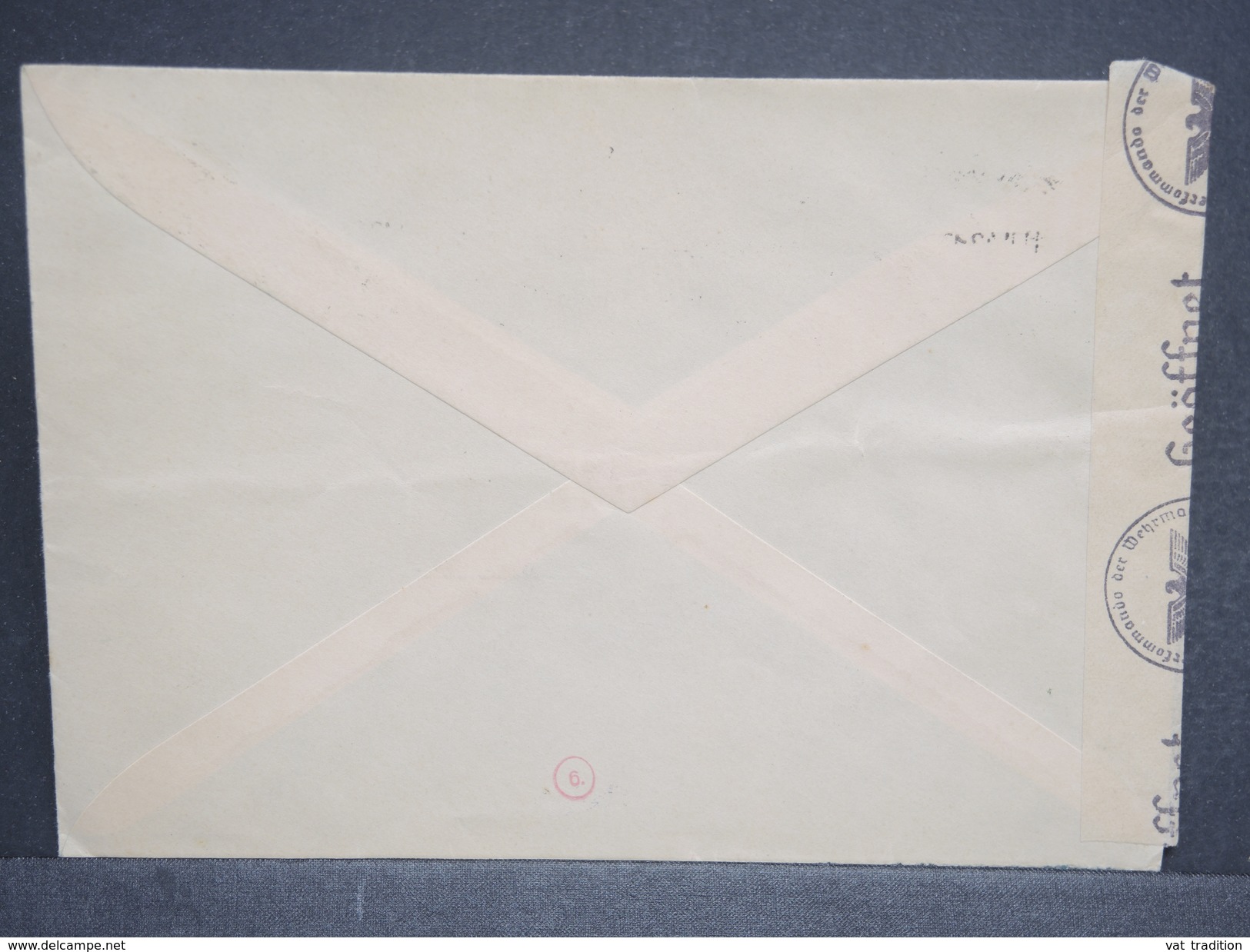 NORVÈGE - Enveloppe De Stavanger Pour Paris En 1942 , Contrôle Postal Allemand , - L 6498 - Lettres & Documents