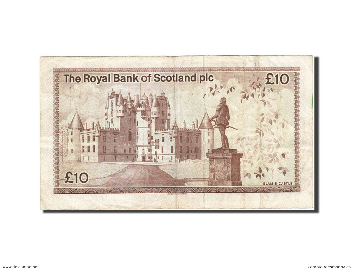 Billet, Scotland, 10 Pounds, 1982-1986, 1985-01-03, KM:343a, TTB - 10 Pounds