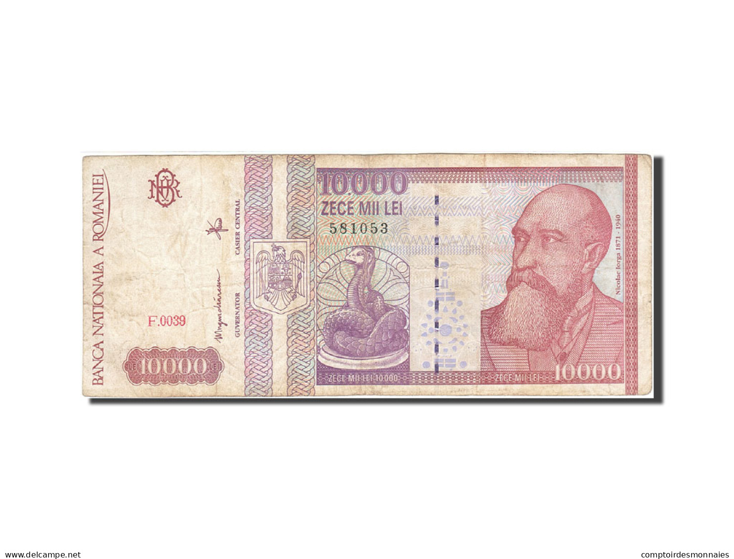 Billet, Roumanie, 10,000 Lei, 1991-1994, 1994, KM:105a, TTB+ - Rumänien