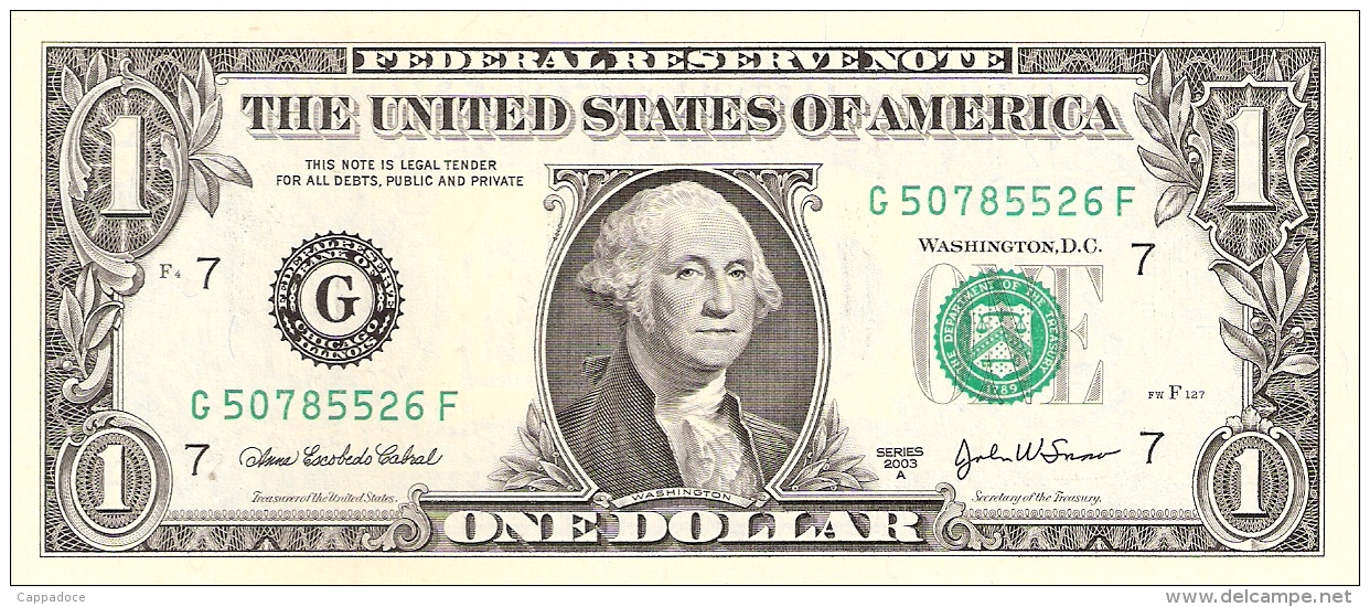USA   1 Dollar   2003A   P. 515b   UNC - Billetes De La Reserva Federal (1928-...)