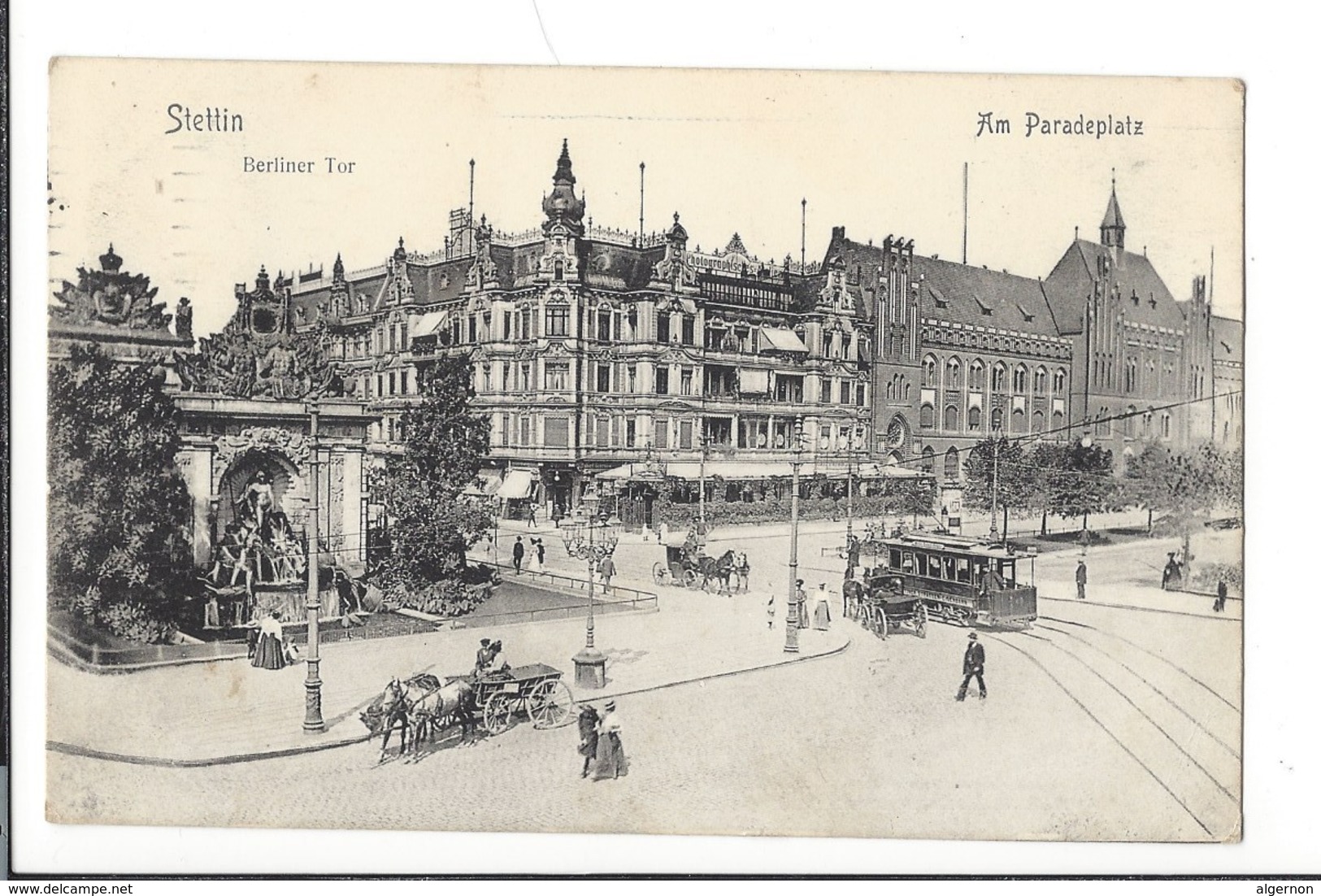 16476 - Stettin Am Paradeplatz Berliner Tor - Pommern