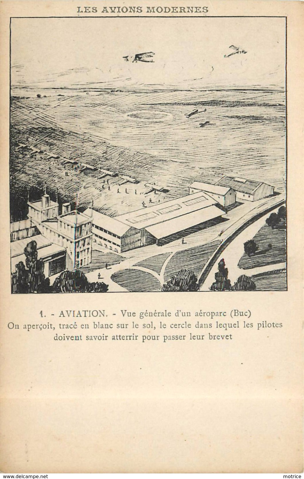 LES AVIONS MODERNES - Carte Illustrée Des éditions Mazo; Vue Générale D'un Aérogare (Buc,yvelines) - Aérodromes