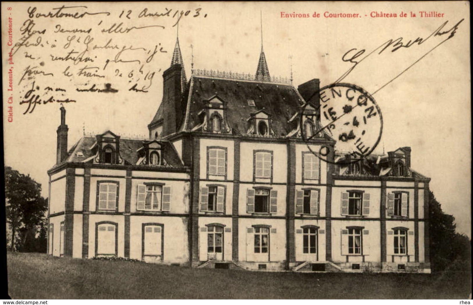 61 - COURTOMER - Chateau De La Thillier - Courtomer