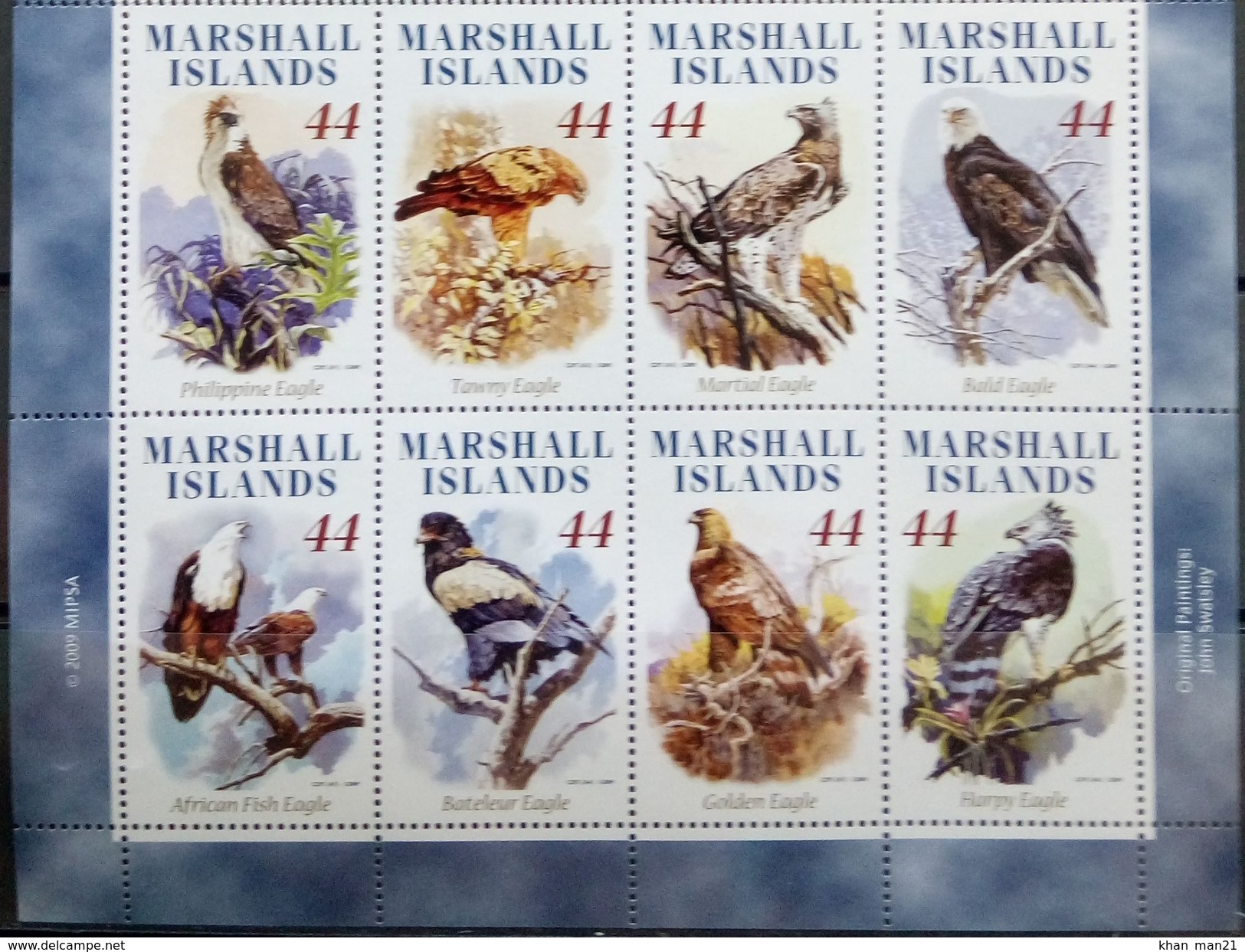 Marshall Islands, 2009, Birds Of Prey, MNH - Águilas & Aves De Presa