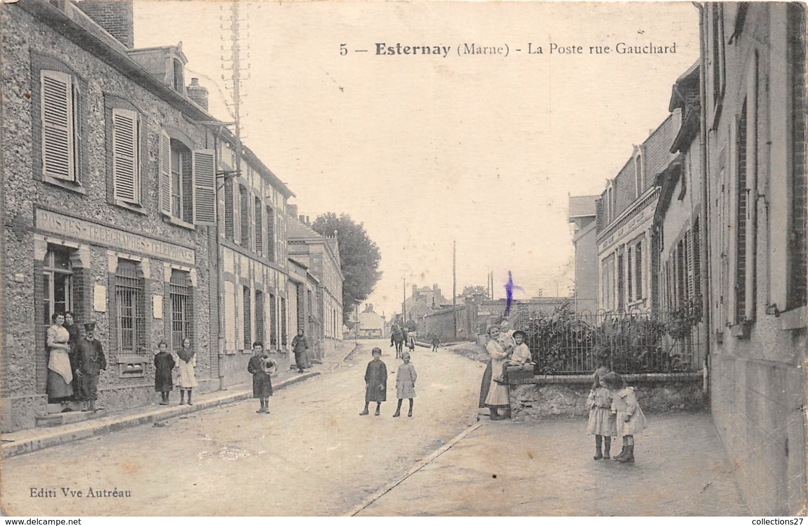 51-ESTERNAY- LA POSTE RUE GAUCHARD - Esternay