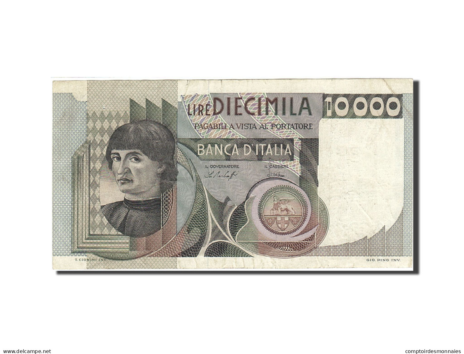 Billet, Italie, 10,000 Lire, 1976-1979, 1976-1978, KM:106a, TB+ - 10.000 Lire