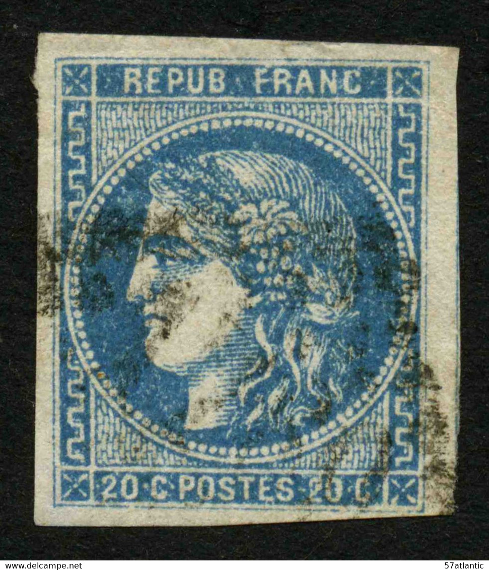 FRANCE - YT 46A - EMISSION DE BORDEAUX CERES - TIMBRE OBLITERE - 1870 Ausgabe Bordeaux