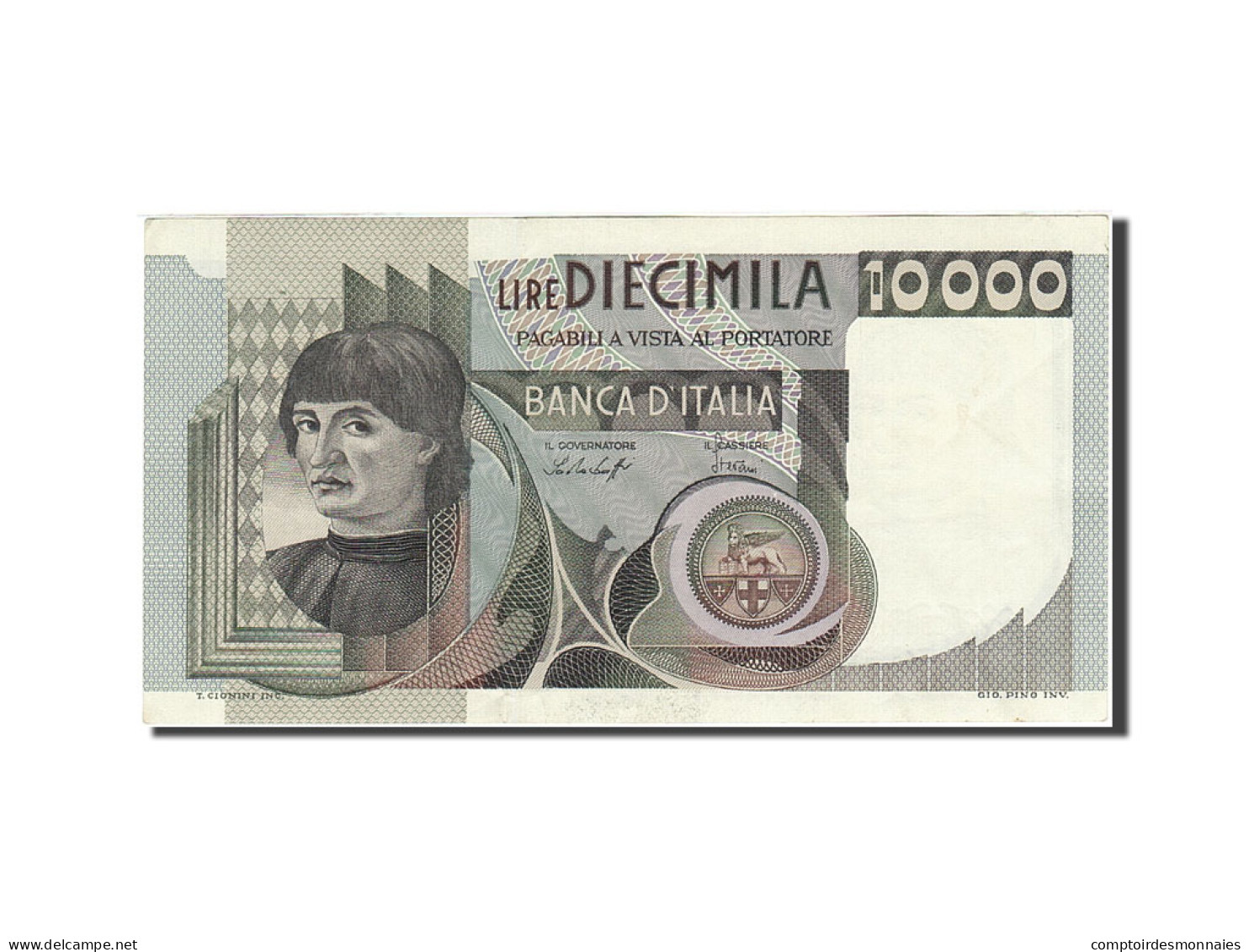 Billet, Italie, 10,000 Lire, 1976-1979, 1976-1978, KM:106a, SUP - 10000 Lire