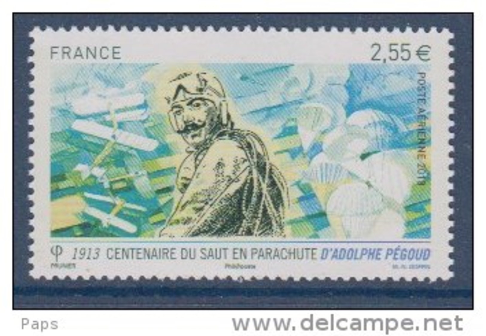 FRANCE 2013-P.A. N°76** 1er SAUT EN PARACHUTE A.PEGOUD - 1960-.... Neufs