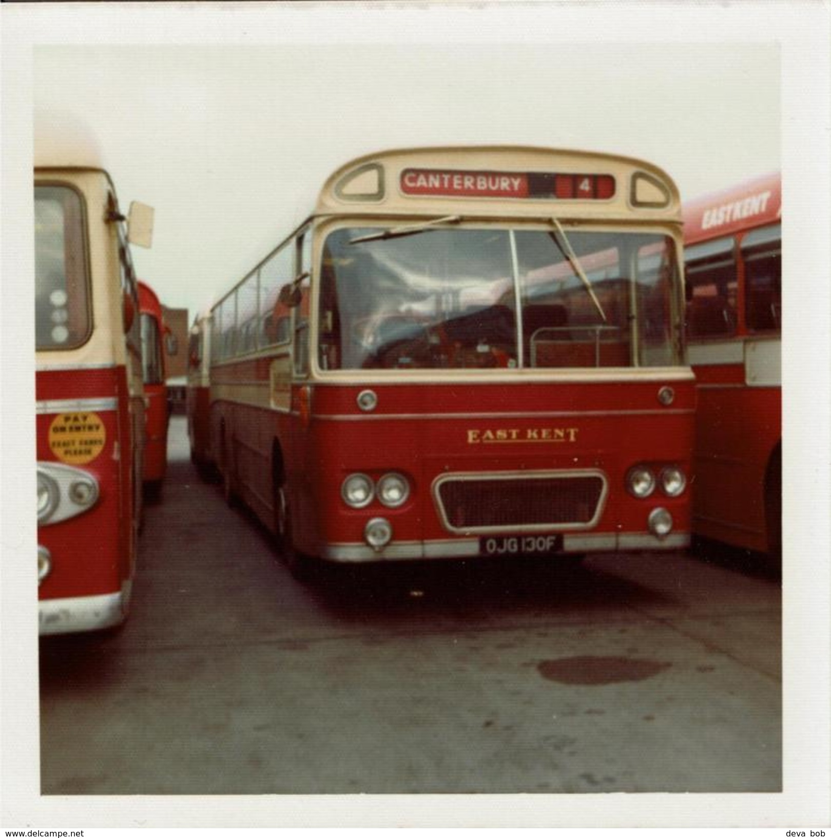 Bus Photo East Kent AEC Reliance Willowbrook OJG130F - Cars