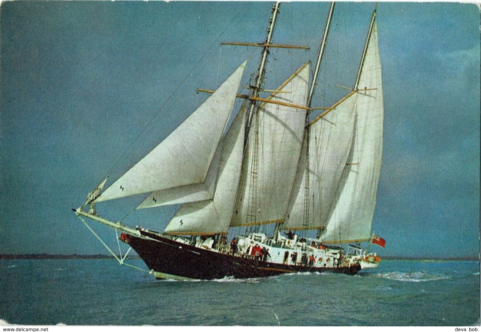 Postcard Sail Training Ship Sir Winston Churchill Sailing Boat - Sailing Vessels