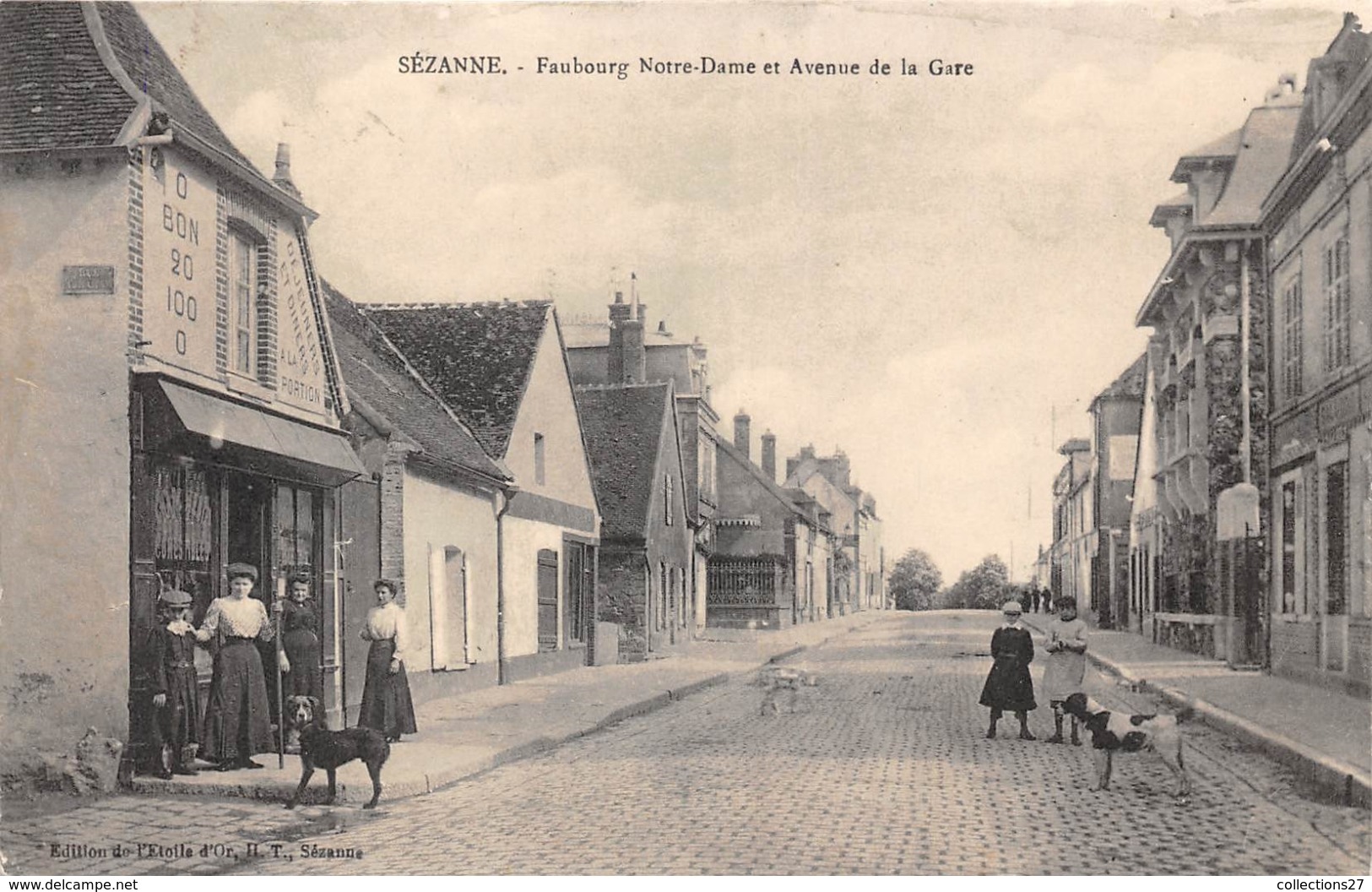 51-SEZANNE- FAUBOURG NOTRE DAME ET AVENUE DE LA GARE - Sezanne