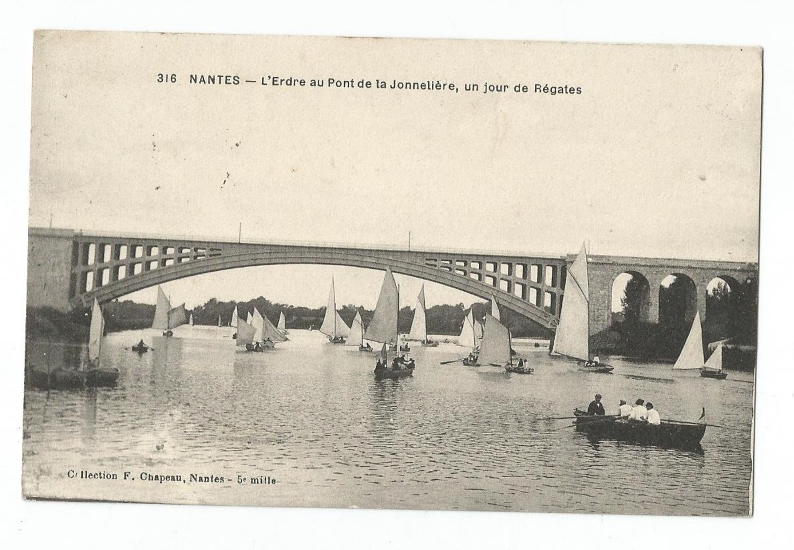 Nantes L'Erdre Au Pont De La Jonnelière Un Jour De Régates - Nantes