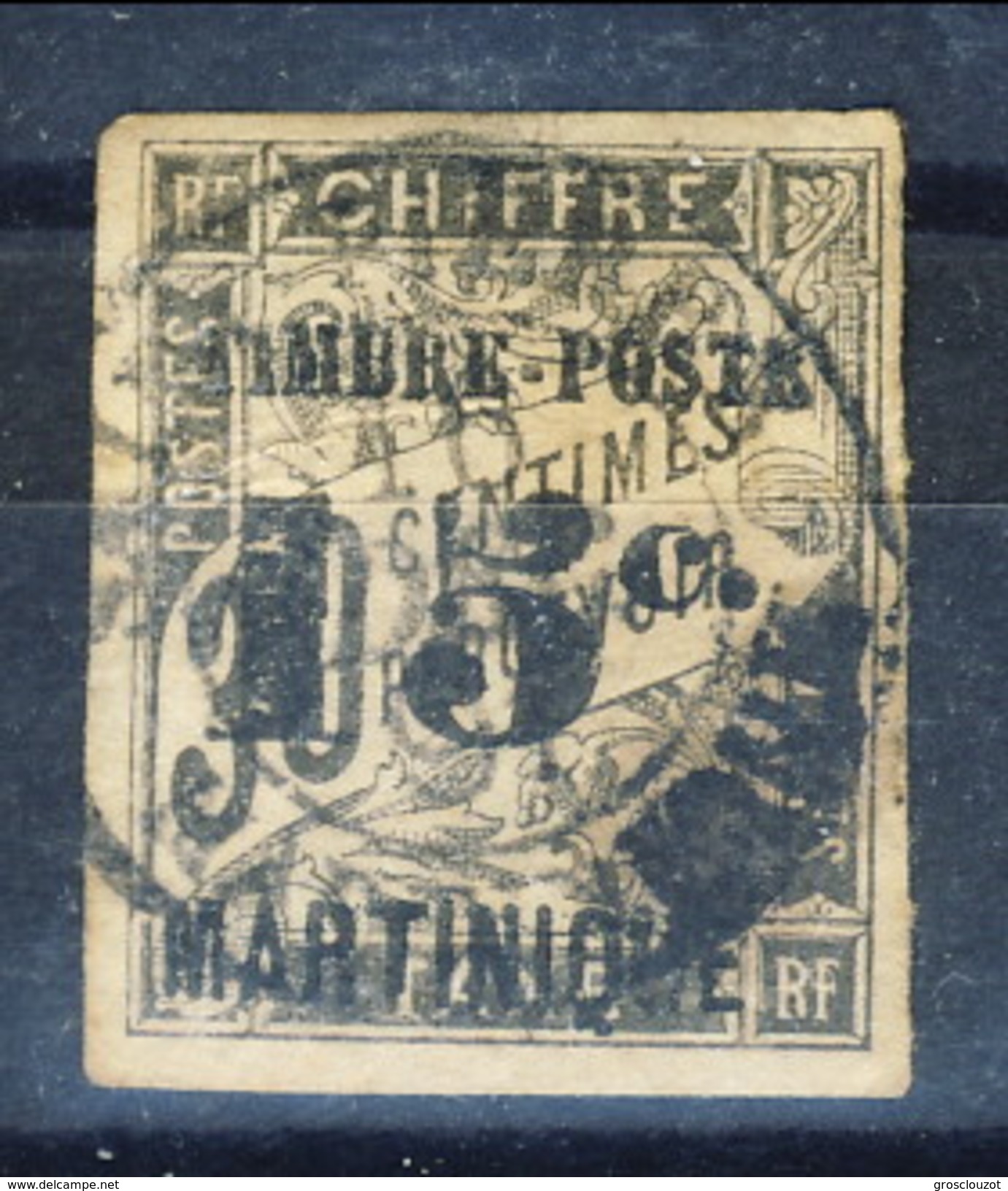 Martinique 1891 - 92 N. 22 C. 15 Su C. 30 Nero Usato Cat. &euro; 18 - Gebraucht