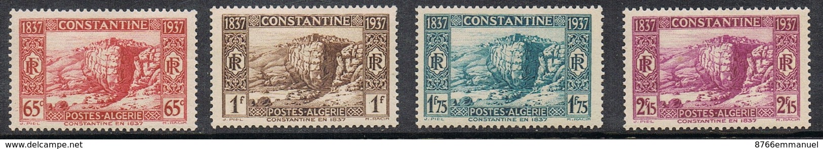 ALGERIE N°131 A 134 N* - Nuevos