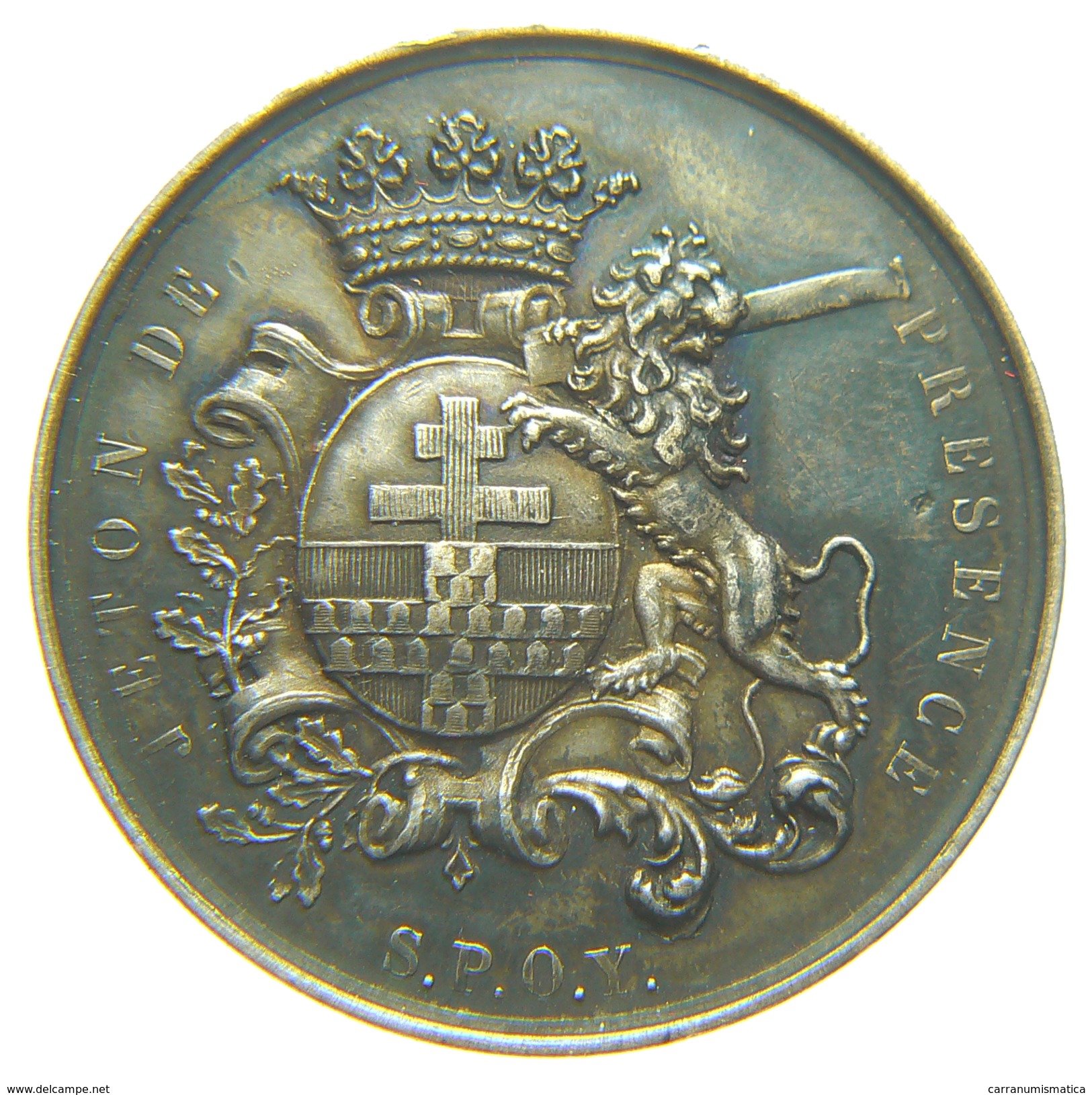 BELGIQUE - VILLE De YPRES - JETON / TOKEN De PRESENCE En Argent (1864) / 32 Mm - Altri & Non Classificati