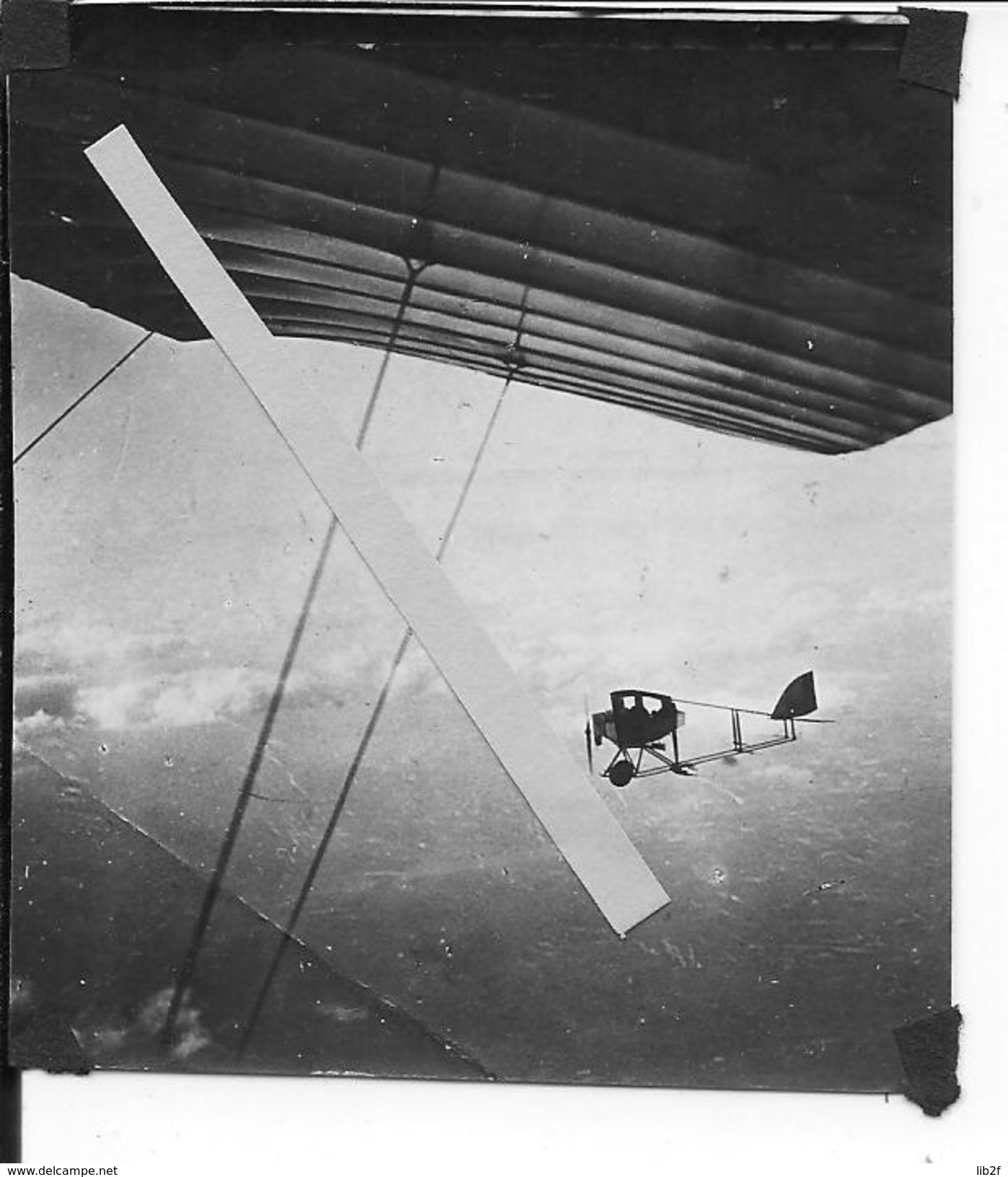 Avion Français Caudron G2 En Vol Escadrille D'observation Et Bombardement 1 Photo 1914-1918 14-18 Ww1 - War, Military