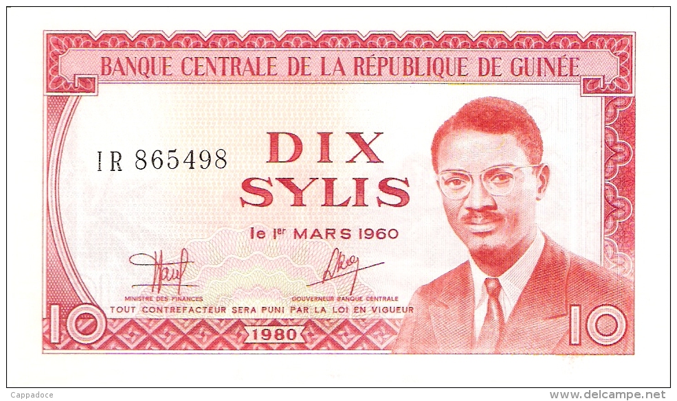 GUINEE   10 Sylis   1980   P. 23a   UNC - Guinea