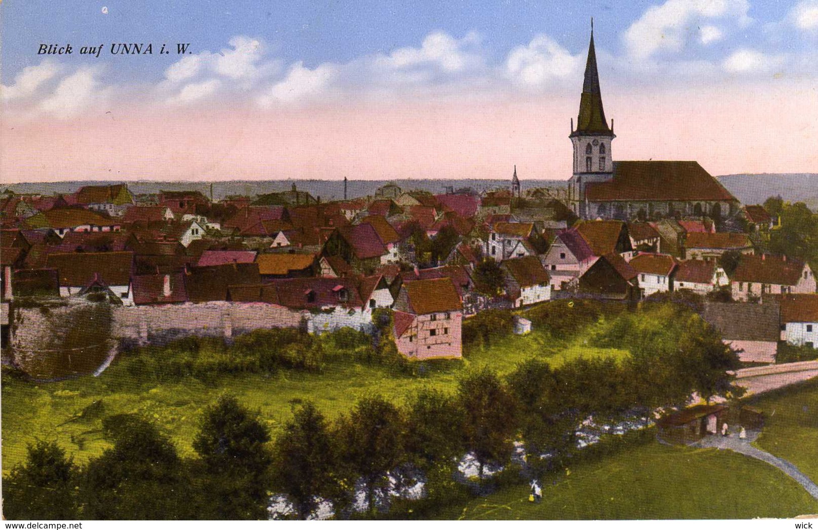 AK Unna  -Blick Auf Unna I. Westfalen  -seltene Feldpostkarte 1942      - Rar !!! - Unna