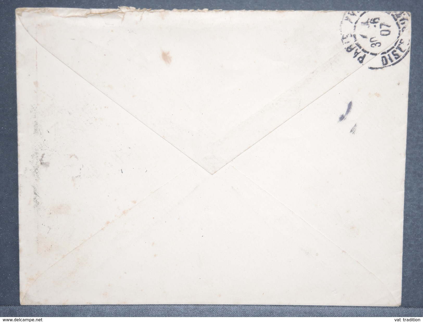 BELGIQUE - Enveloppe De Charleroi Pour Paris En 1907 - L 6642 - 1905 Thick Beard