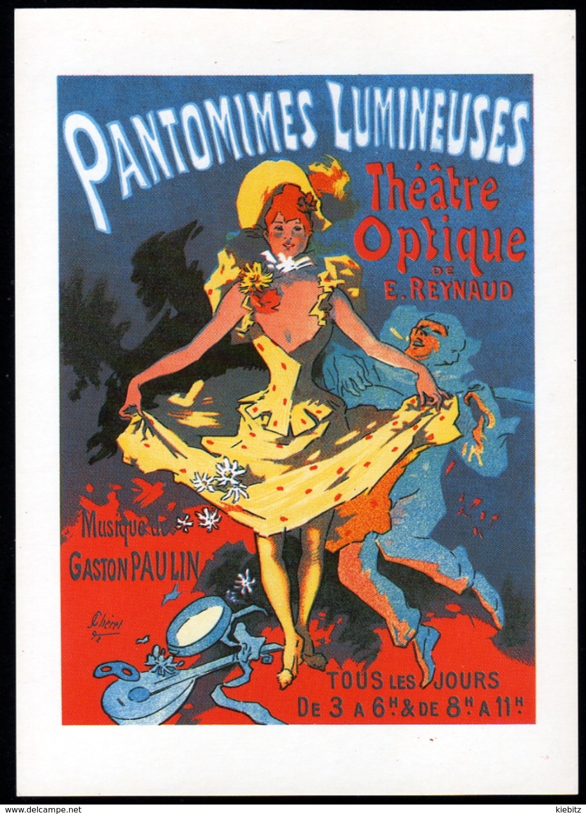 Jules Chéret, Painter, Jugendstil - Pantomimes Lumineuses, Paris 1892 Nicht Gelaufen - Chéret