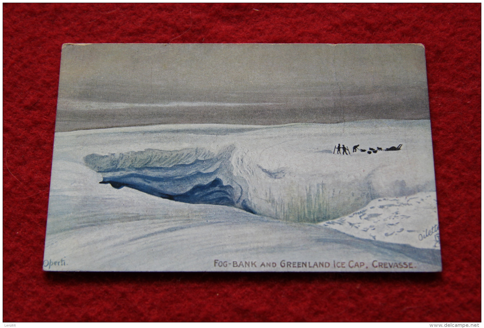 Groenland Greenland Gronland Fog Bank And Greenland Ice Cap Crevazze - Tuck's Postcard N. 7484 - Greenland