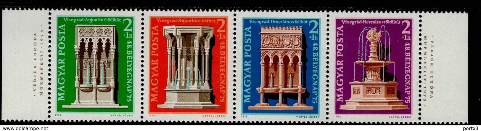 Europa Sympathieausgaben Denkmalschutzjahr Ungarn 3060 - 3063 A MNH Neuf ** Postfrisch - Joint Issues