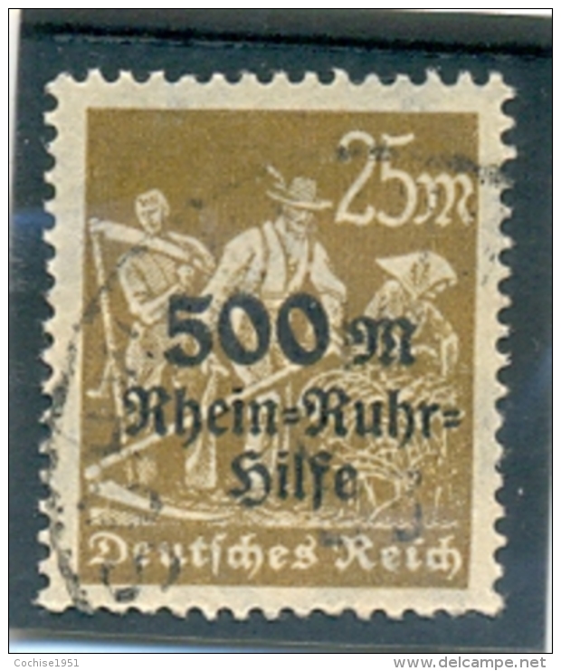 1923 ALLEMAGNE T &amp; T N° 251A ( O ) Surchargé - Oblitérés