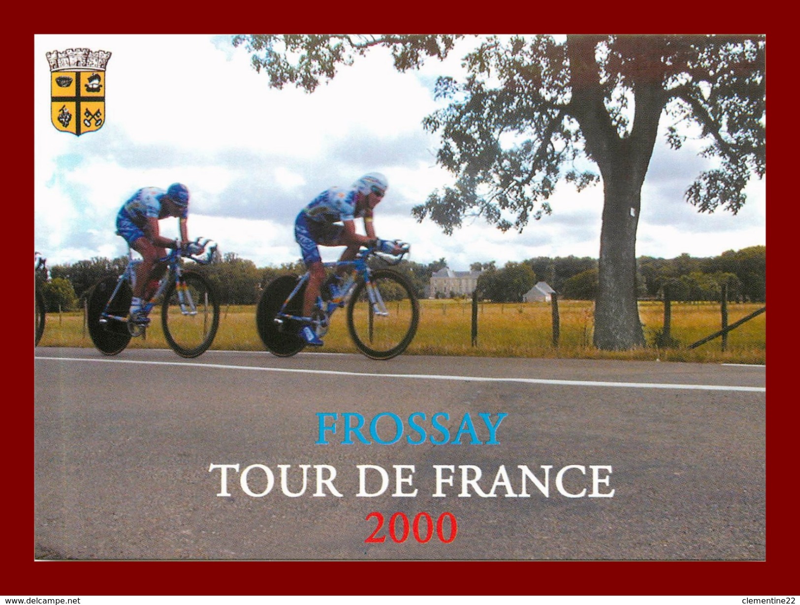 Dept 44 *  Le Pays De Retz  *  Frossay    Tour De France Vélo  ( Scan Recto Et Verso ) - Frossay