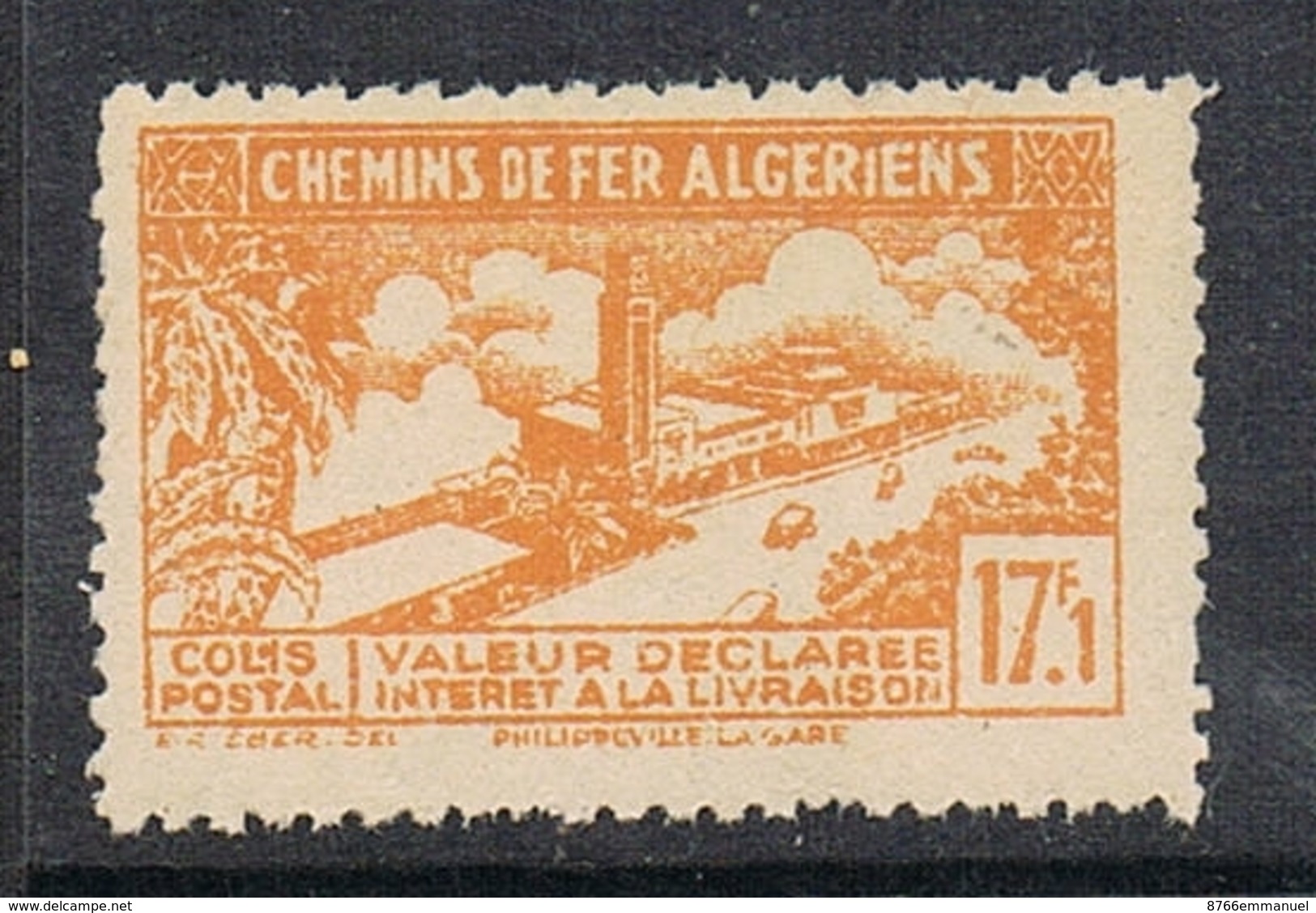 ALGERIE COLIS POSTAL N°117 N**  Variété Sans Surcharge "contrôle Des Recettes" - Colis Postaux