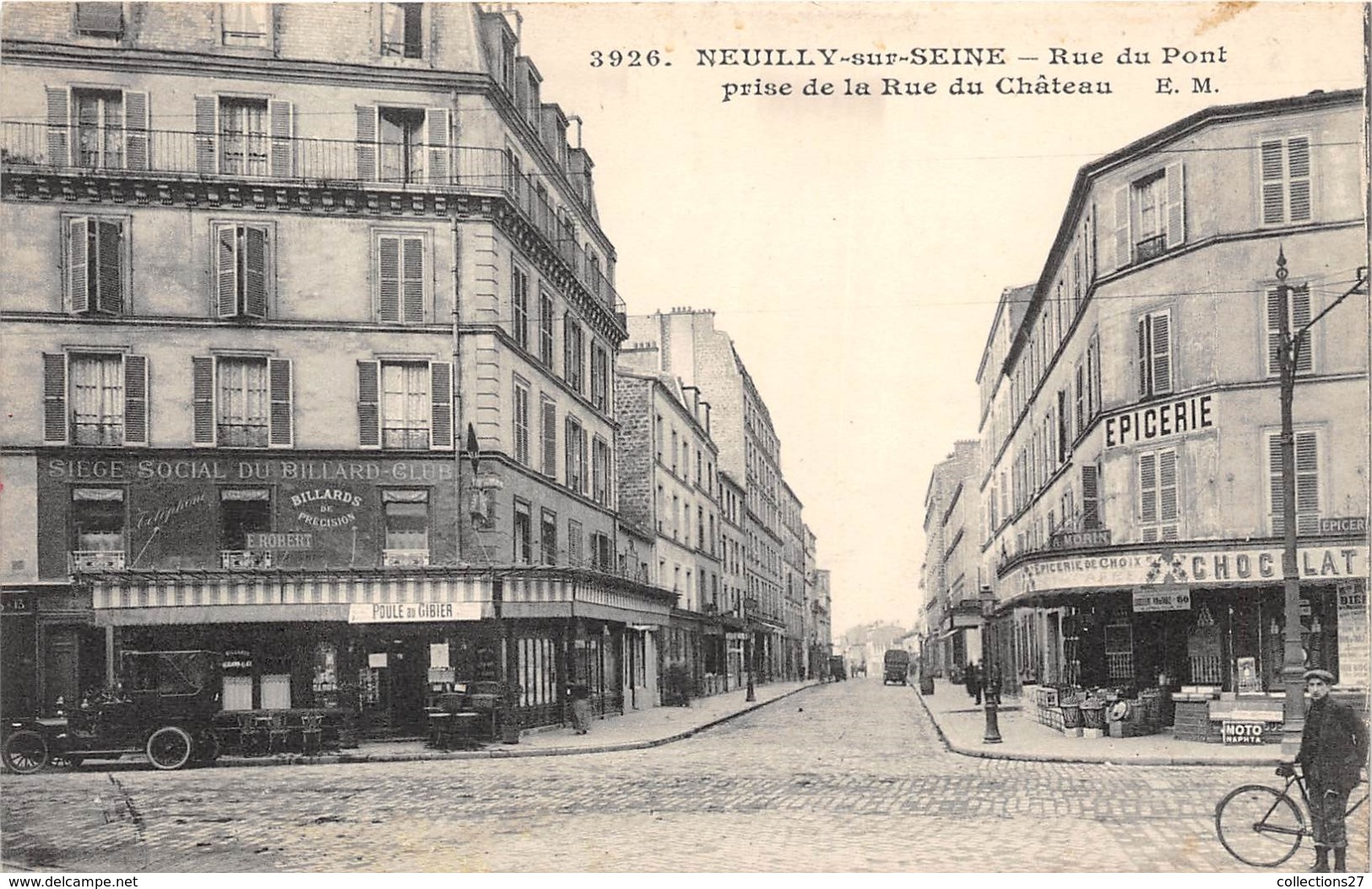 92-NEUILLY-SUR-SEINE- RUE DU PONT, PRISE DE LA RUE DU CHÂTEAU - Neuilly Sur Seine