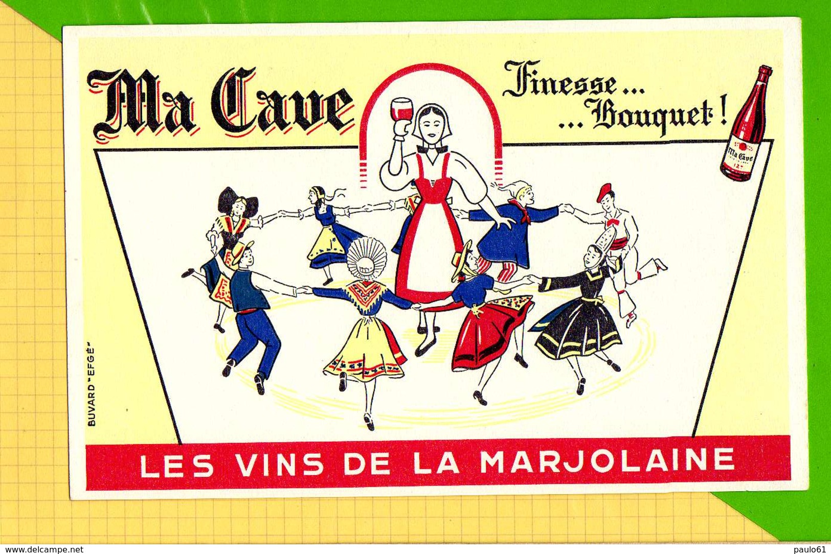 BUVARD & Blotting Paper : Ma Cave Les Vins De La MARJOLAINE - Liquor & Beer