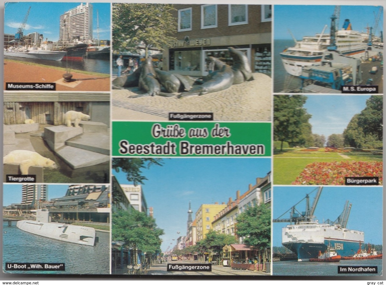 Grüße Aus Der Seestadt Bremerhaven, Used Postcard [19868] - Bremerhaven