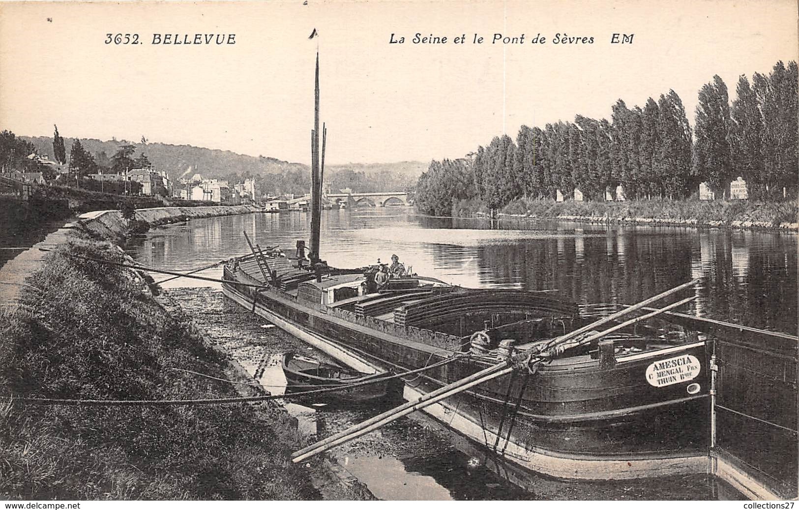 92-BELLEVUE- LA SEINE ET LE PONT DE SEVRES - Sevres