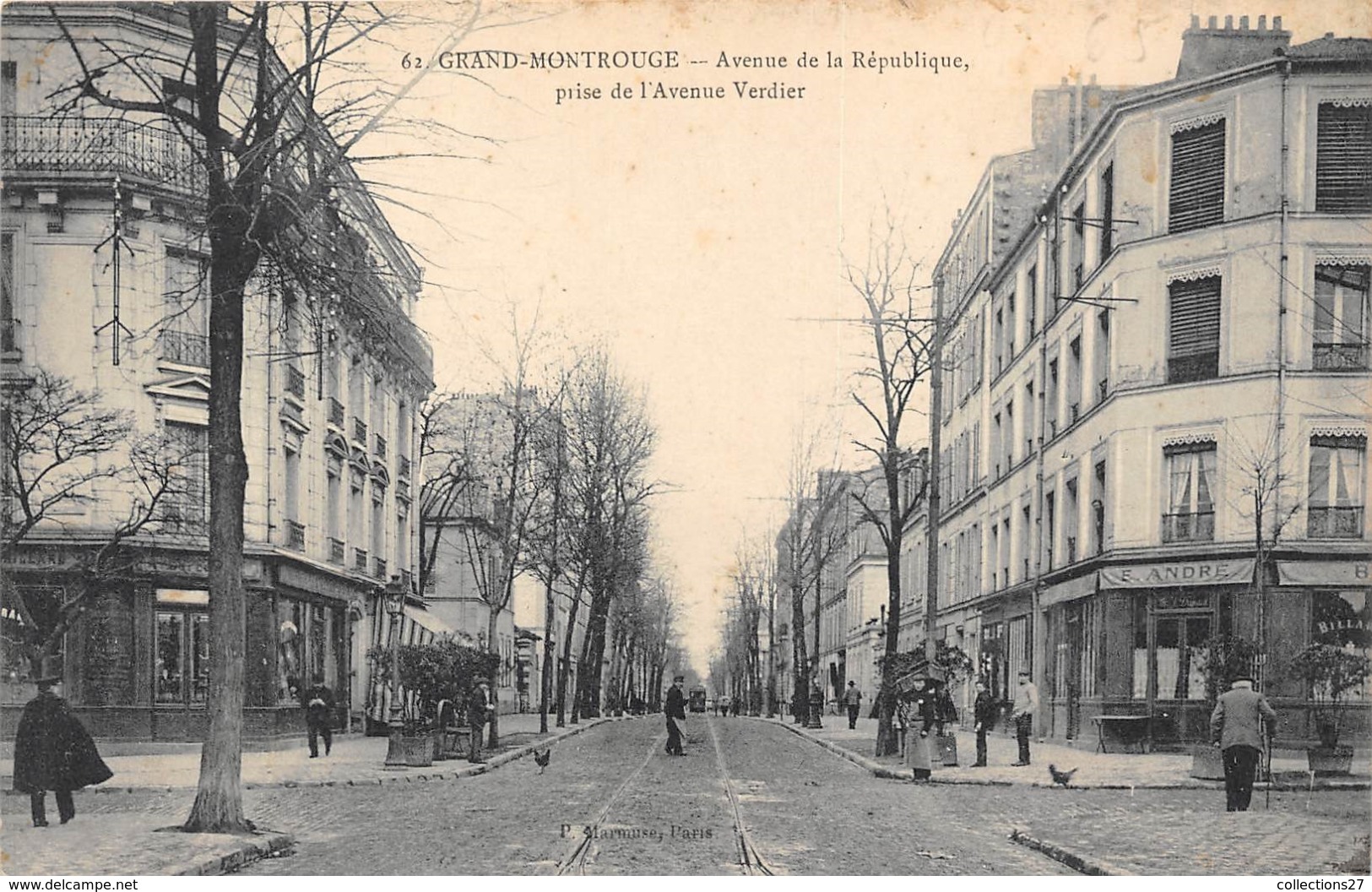 92-GRAND-MONTROUGE- AVENUE DE LA REPUBLIQUE PRISE DE L'AVENUE VERDIER - Montrouge