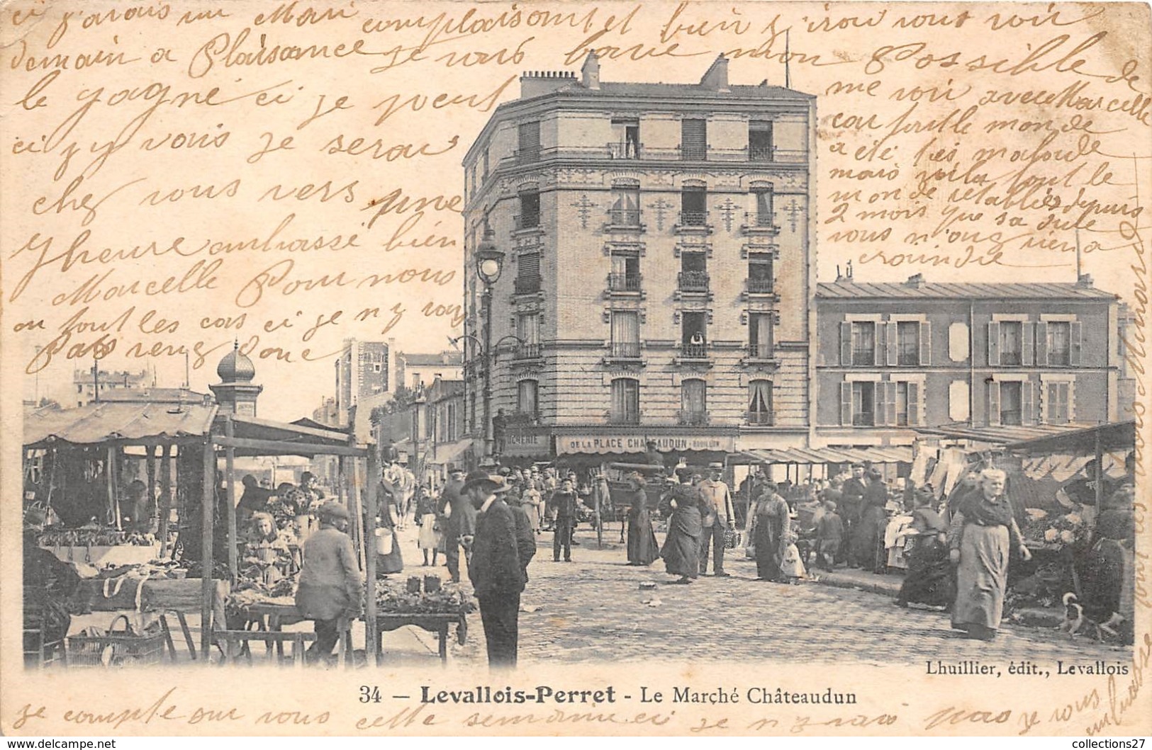 92-LEVALLOIS PERRET- LE MARCHE CHÂTEAUDUN - Levallois Perret