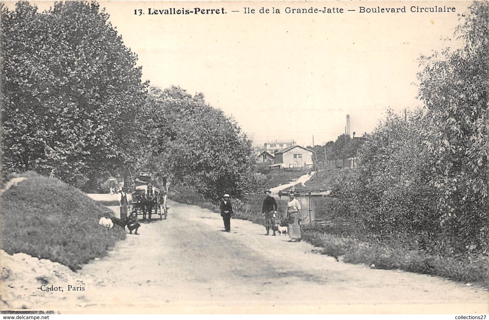 92-LEVALLOIS PERRET- ILE DE LA GRANDE JATTE, BOULEVARD CIRCULAIRE - Levallois Perret