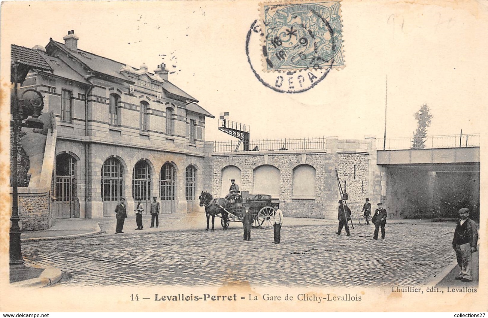 92-LEVALLOIS PERRET- LA GARE DE CLICHY-LEVALLOIS - Levallois Perret