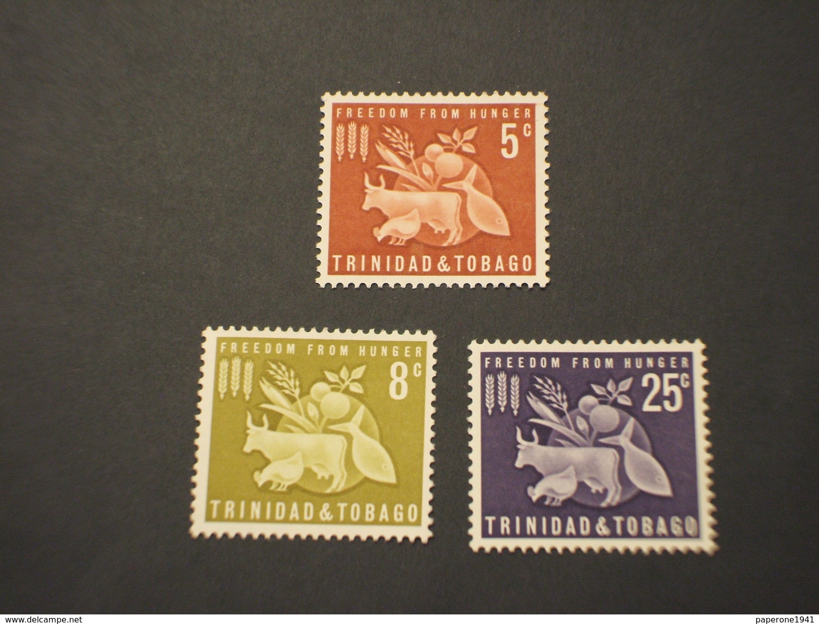 TRINIDAD & T. - 1963 FAME  3 VALORI - NUOVO(++) - Trindad & Tobago (1962-...)