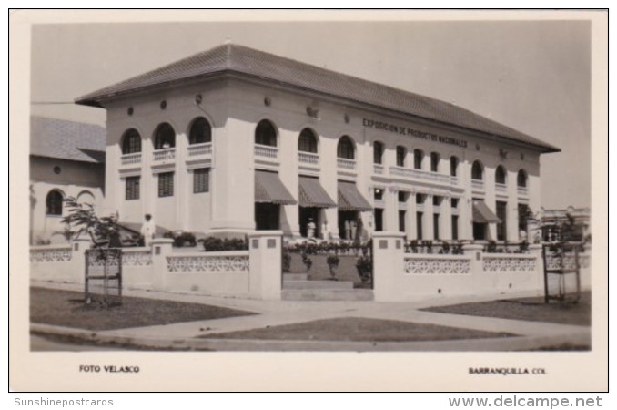 Colombia Barranquilla National Products Exposition Building Real Photo - Colombia