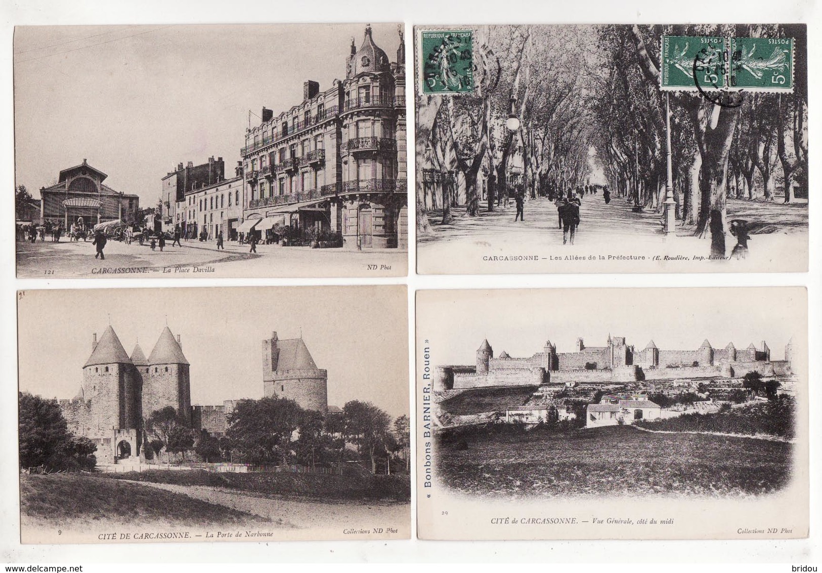 11  CARCASSONNE   Lot De 69 Cartes Postales Anciennes      1/3 Scannées - Carcassonne