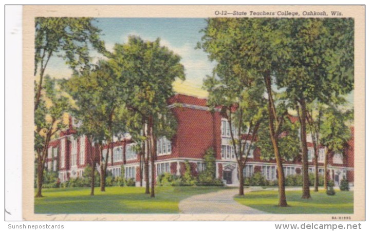 Wisconsin Oshkosh State Teacher's College 1944 Curteich - Oshkosh