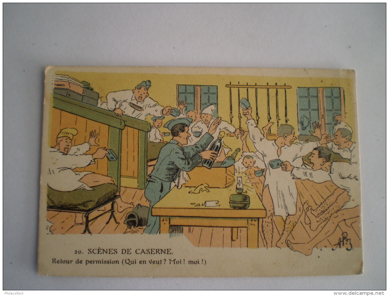 Militair // France // Humor - Caserne Scenes /// 3 Diff. Cartes Lot 2  // 19?? - Humor