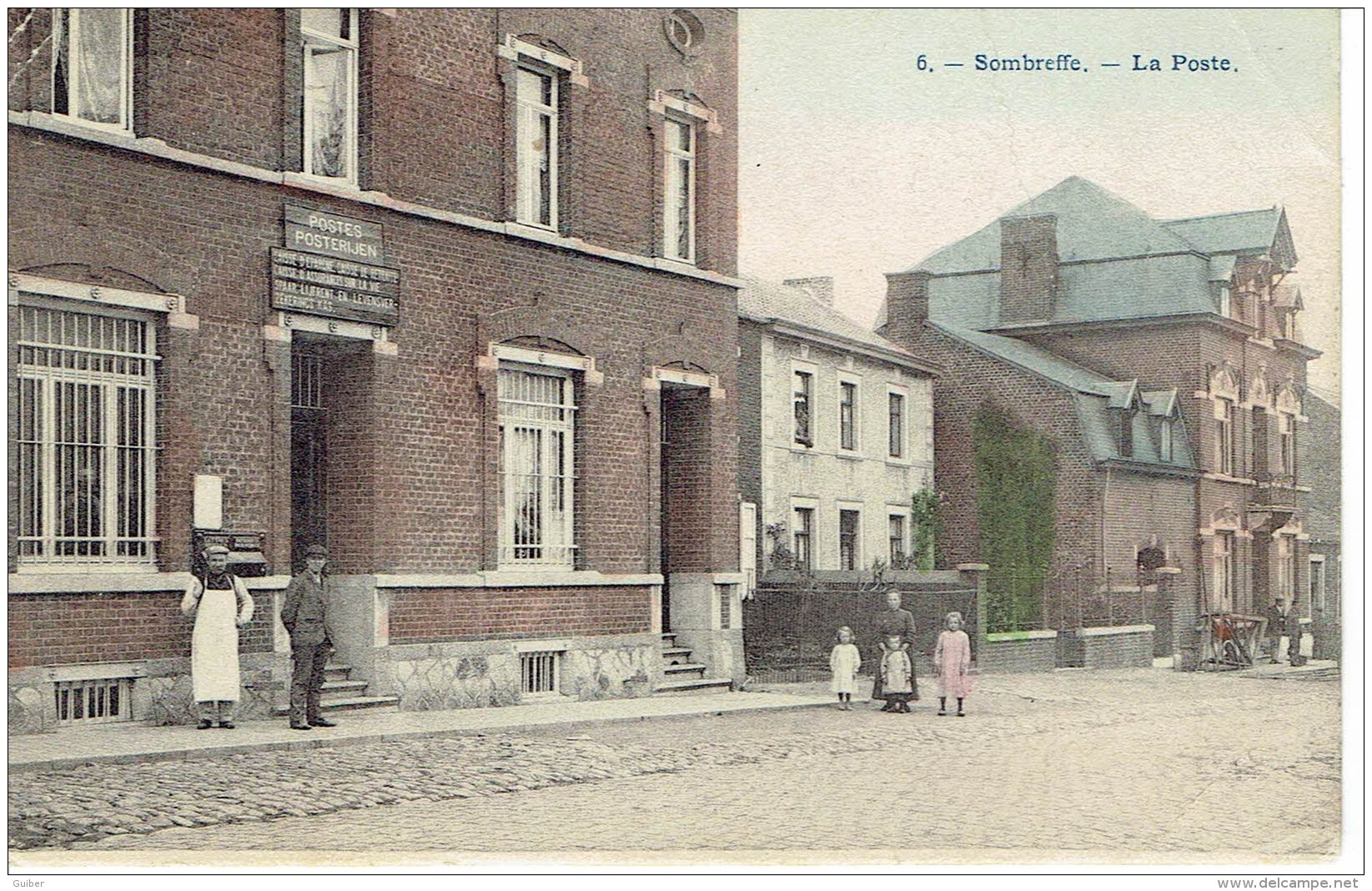 Sombreffe La Poste  Bertels N°6 Quelques Plis ! Couleur . Rare - Sombreffe