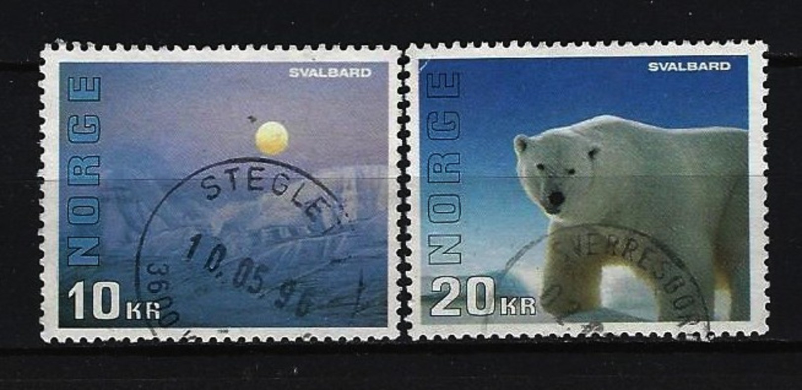 NORWEGEN - Mi-Nr. 1202 - 1203 Verwaltungsbezirk Svalbard Gestempelt - Gebraucht