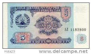 Tadjikistan 5 Rouble- 1994 Y - UNC - Tajikistan