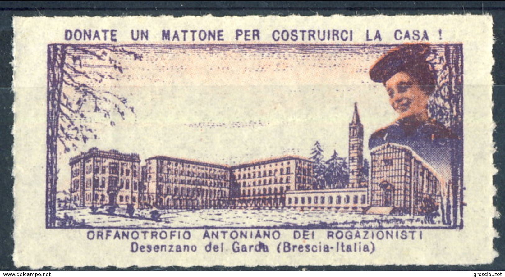 Erinnofili, Italia 1953, Desenzano Del Garda Orfanotrofio Antoniano Dei Rogazionisti - Non Classés