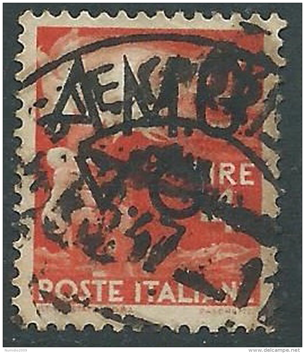 1945-47 TRIESTE AMG VG USATO DEMOCRATICA 4 LIRE - L9 - Used