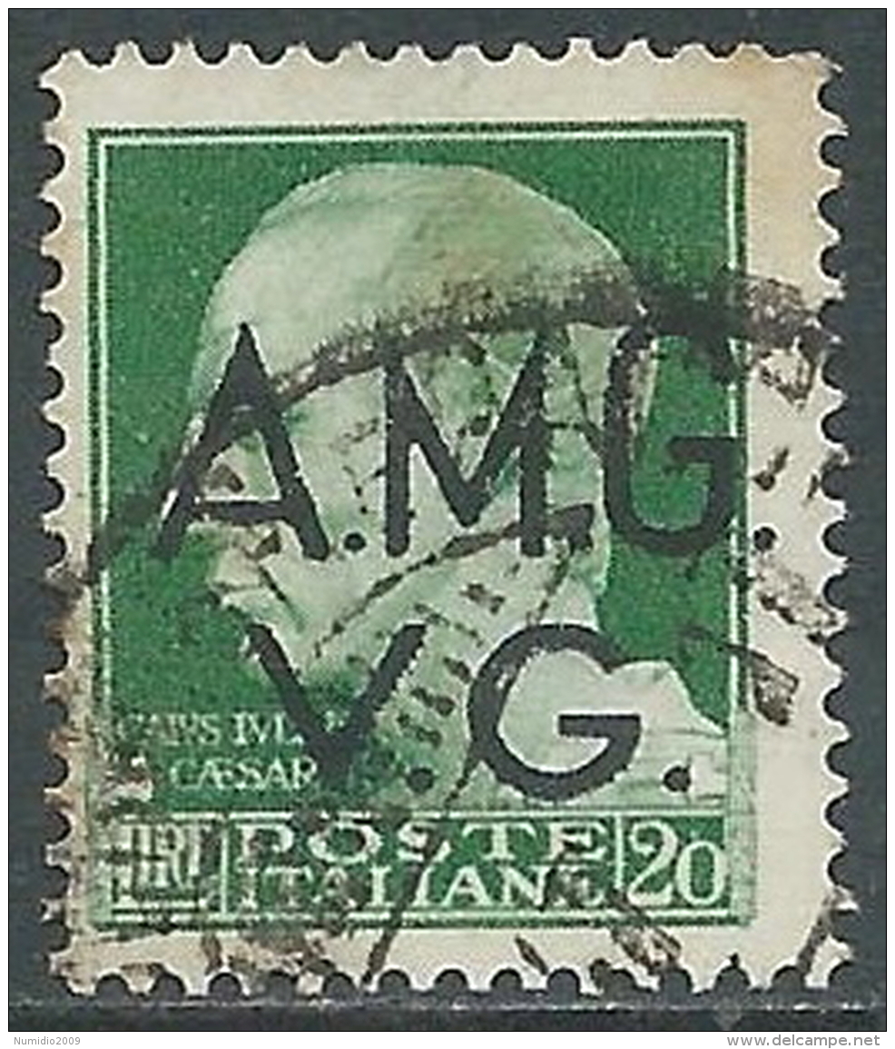 1945-47 TRIESTE AMG VG USATO IMPERIALE 20 LIRE - L3 - Gebraucht