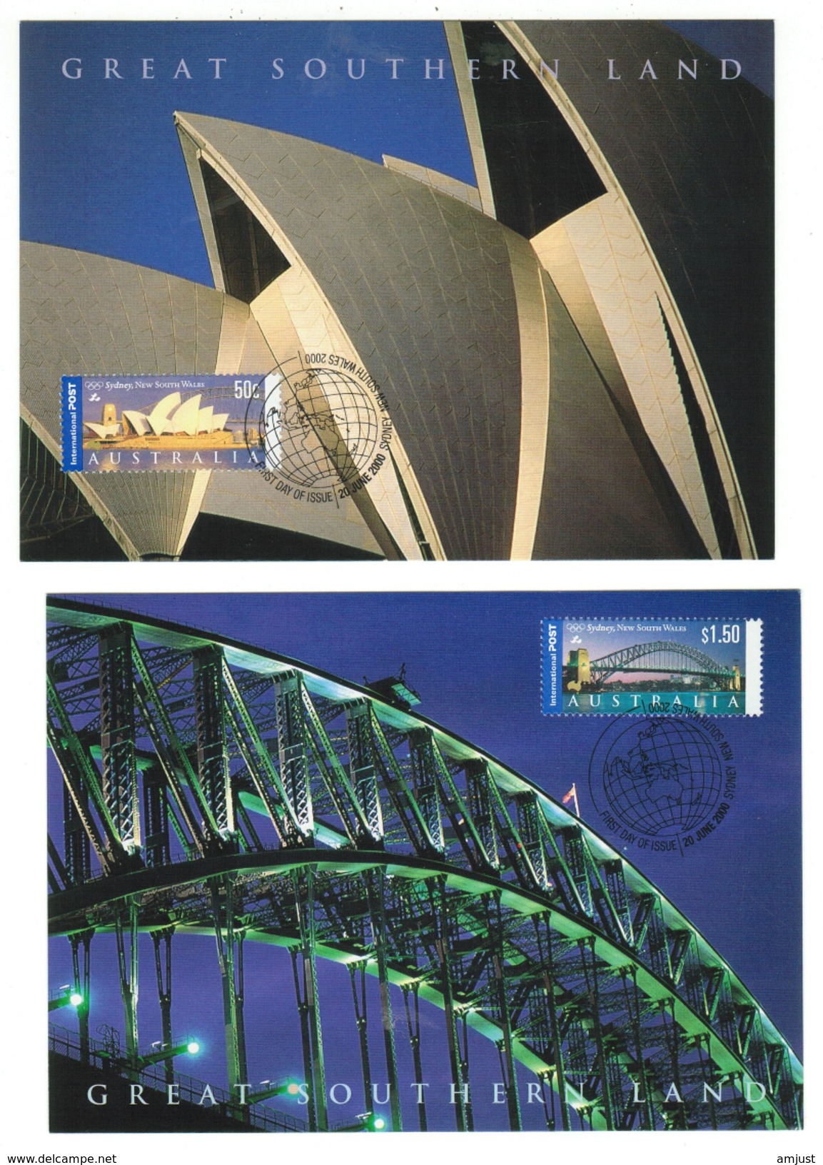 Océanie // Australie // Carte Maximum // 2 Cartes Maximum De Sidney - Cartes-Maximum (CM)